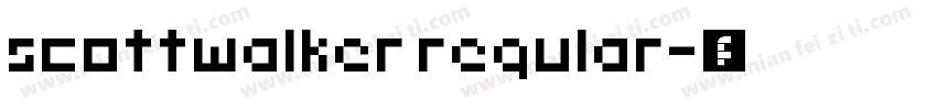 scottwalker regular字体转换